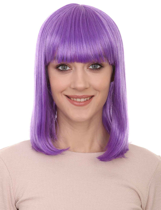 Wigs2you ハロウィンパーティー プレミアム レディース H-660 パープルボブウィッグ