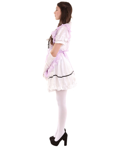 女性用 JCO-326_14 アニメ コスプレ フレンチメイド ファンシー ドレス ライトパープル コスプレ コスチューム