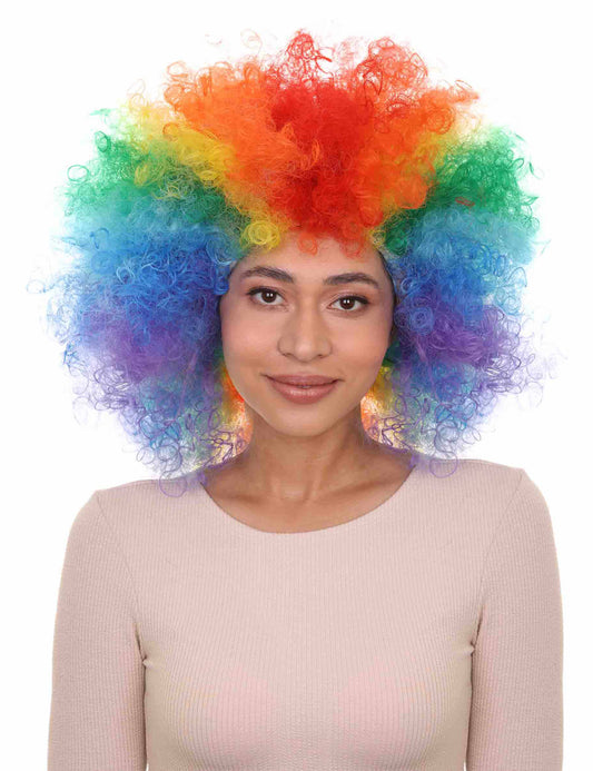 Wigs2you ハロウィンパーティープレミアムレディース H-549 レインボー "Afro Clown" ウィッグ