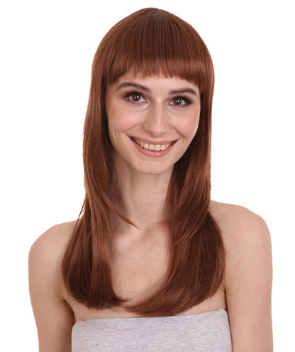 Wigs2you ハロウィン パーティー プレミアム レディース H-1066 とても快適なグラマー グリーン ウィッグ オーバーン ブラウン色