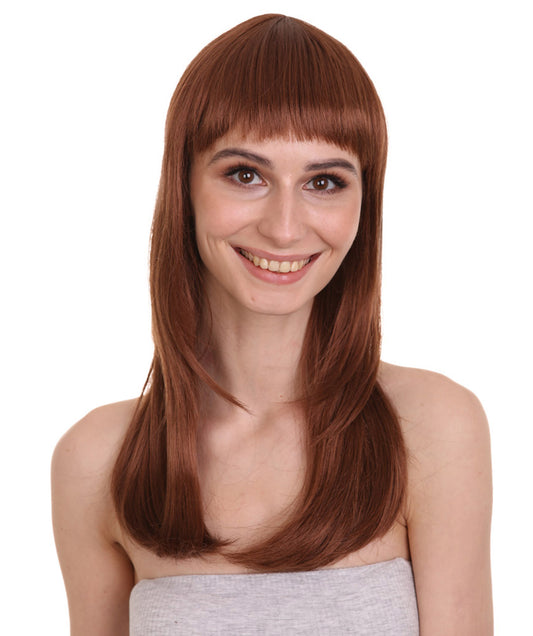 Wigs2you ハロウィン パーティー プレミアム レディース H-1066 とても快適なグラマー グリーン ウィッグ オーバーン ブラウン色