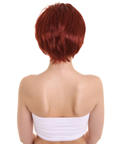 ハロウィンパーティ プレミアムレディース H-5085 ショートマッシュルーム レッドウィッグ