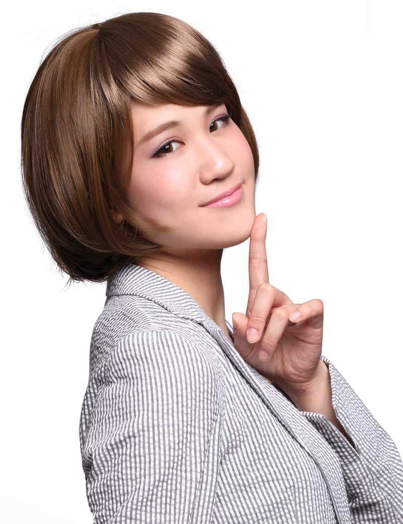 【Wigs2you】ヘアピース前髪ウィッグ  | F-005