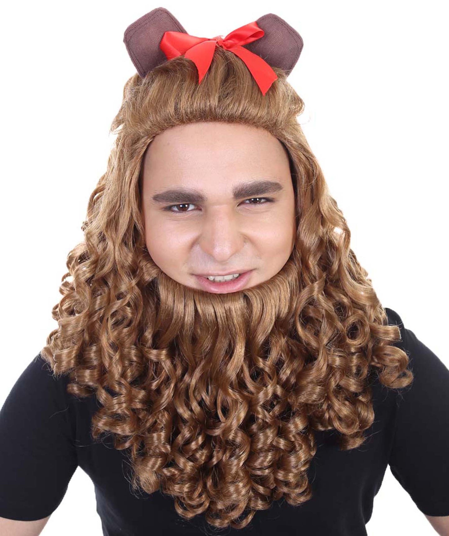 Wigs2you ハロウィンパーティープレミアム H-2140 臆病なライオンコスプレウィッグ あなたのためにカスタマイズ 男性の髪の部分の調整プロセス