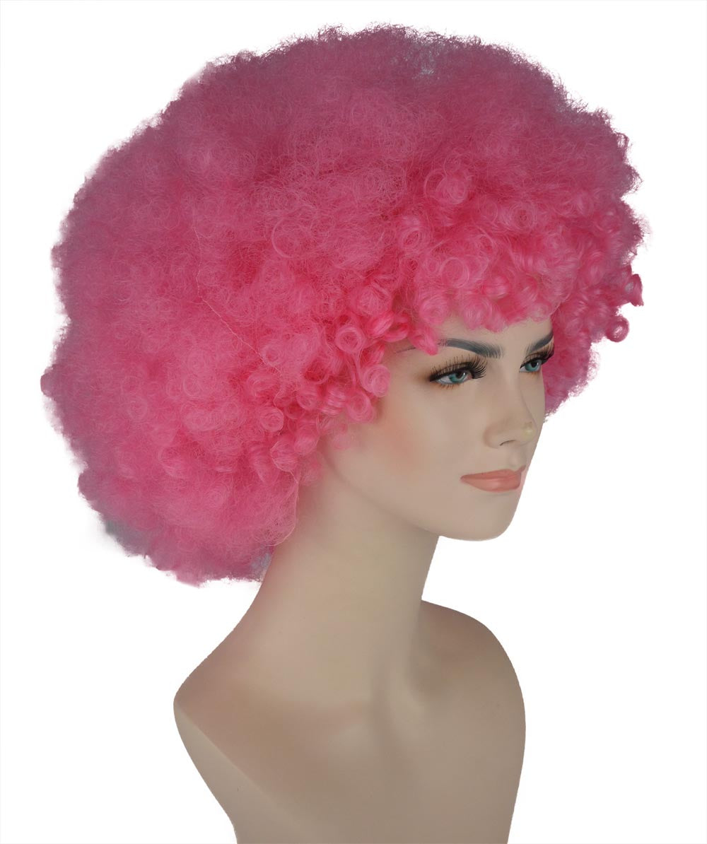 Wigs2you ハロウィンパーティープレミアム メンズ H-602 スーパーアフロウィッグ ピンク