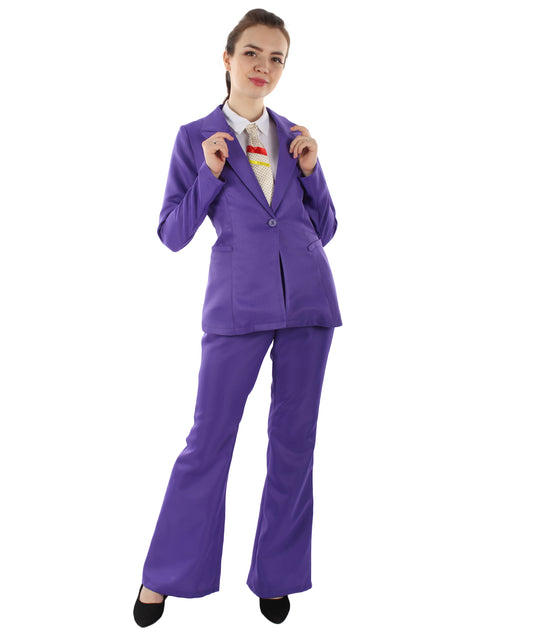 女性用 JCP-058_15 エクスクルーシブ デラックス シンガー パーティー スーツ パープル コスプレ コスチューム