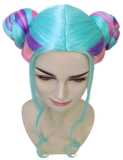 Wigs2you ハロウィンパーティ プレミアムレディース Cardi B カラフルバンズウィッグ H-5734
