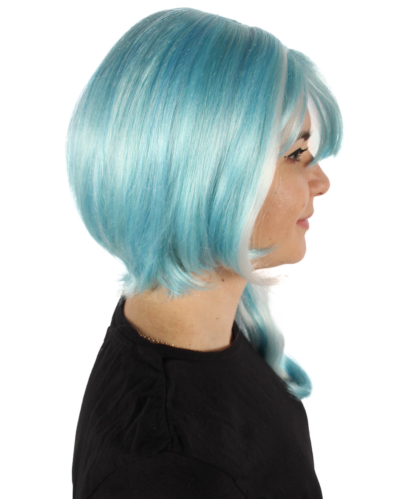 Wigs2you H-6927 ゲームキャラクター パウダーブルーウィッグ｜ハロウィンにぴったり｜難燃性合成繊維