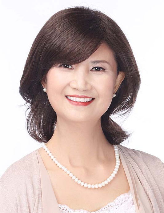 Mrs Styles 中長さ HHB-062 ストレート ヒューマンヘアブレンド パーフェクション ボリュームとカバレッジのため