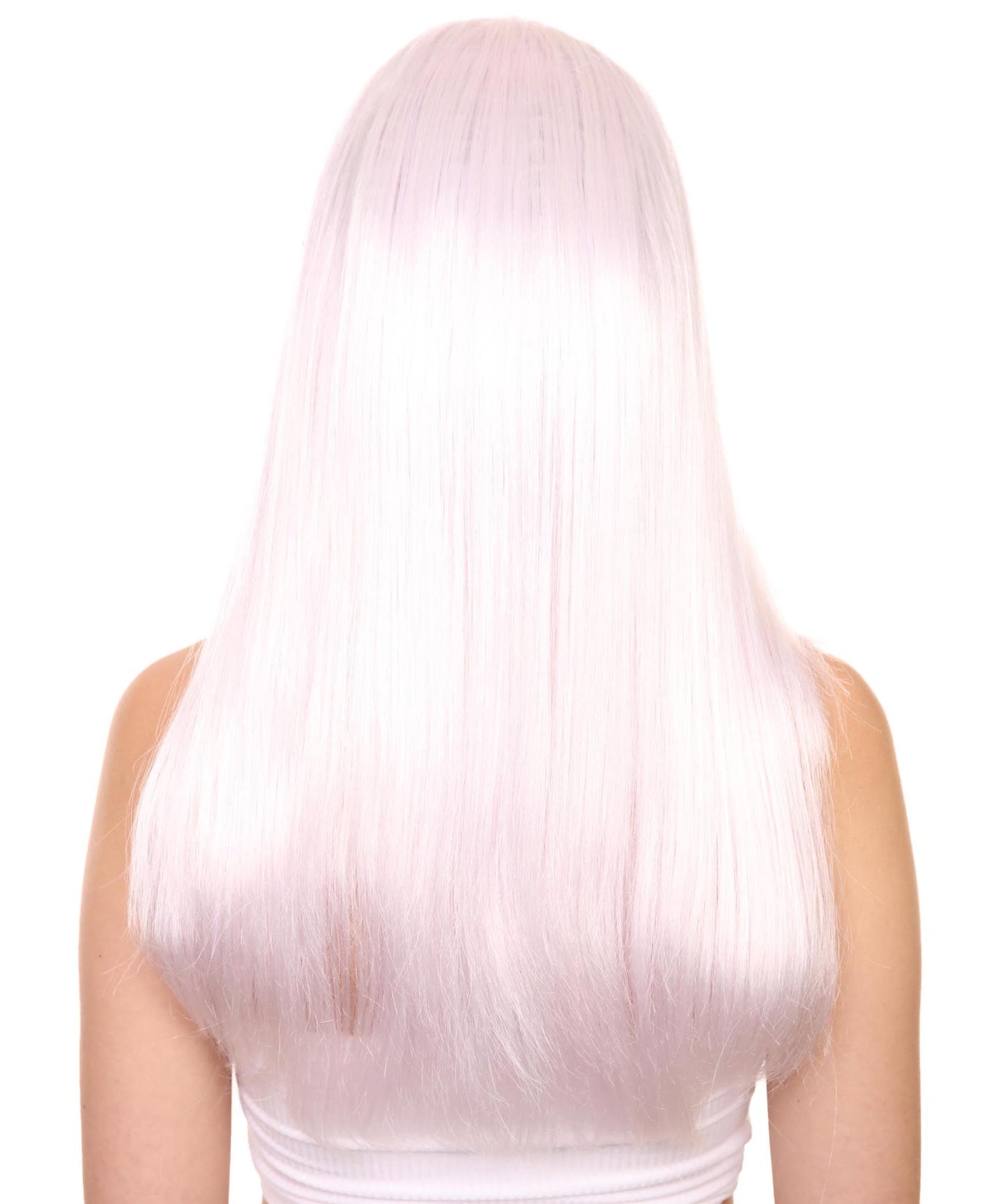 ハロウィンパーティープレミアムレディ H-5438 ロングレングス ポリスオフィサーウィッグ ホワイト