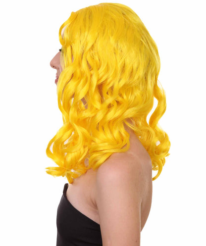 Wigs2you ハロウィンパーティー プレミアム レディース H-1084 アリスウィッグ 鏡の国のアリス イエロー色