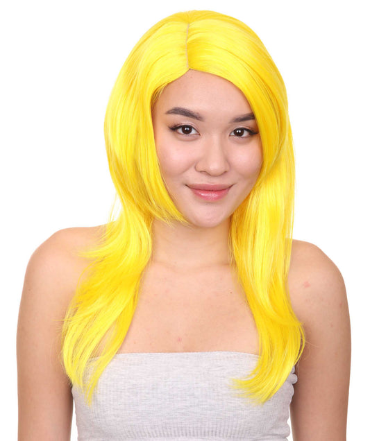 Wigs2you ハロウィンパーティー プレミアム レディース H-934 3レイヤーのパーティーガールウィッグ イエローカラー