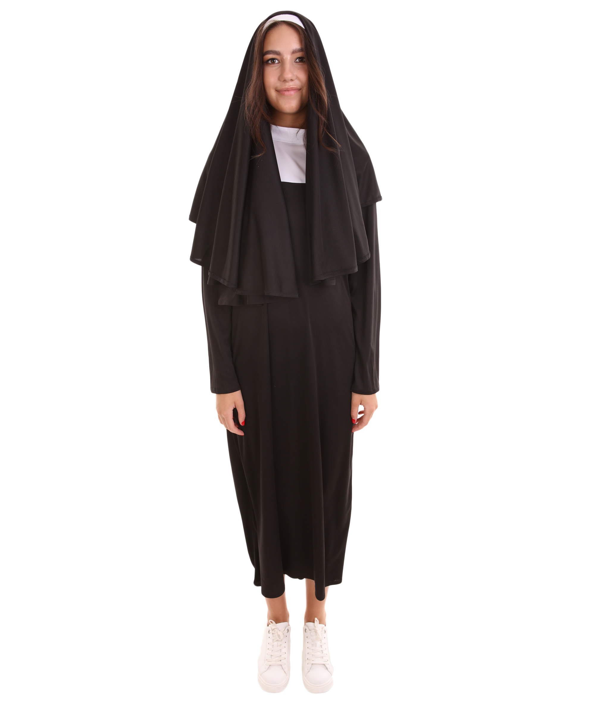 女性 JCO-426 の修道女コスチューム ブラックハロウィンコスチューム