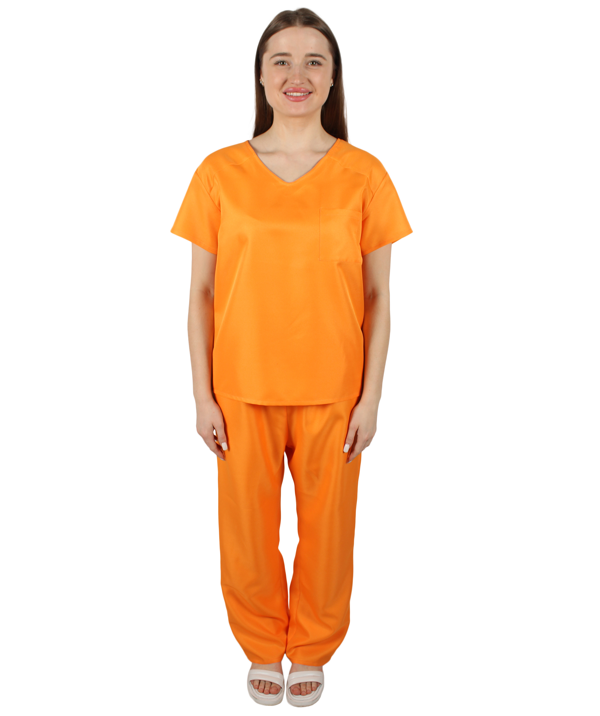 大人用ウィメンズ JCO-277 囚人の制服コスチューム オレンジのコスプレコスチューム